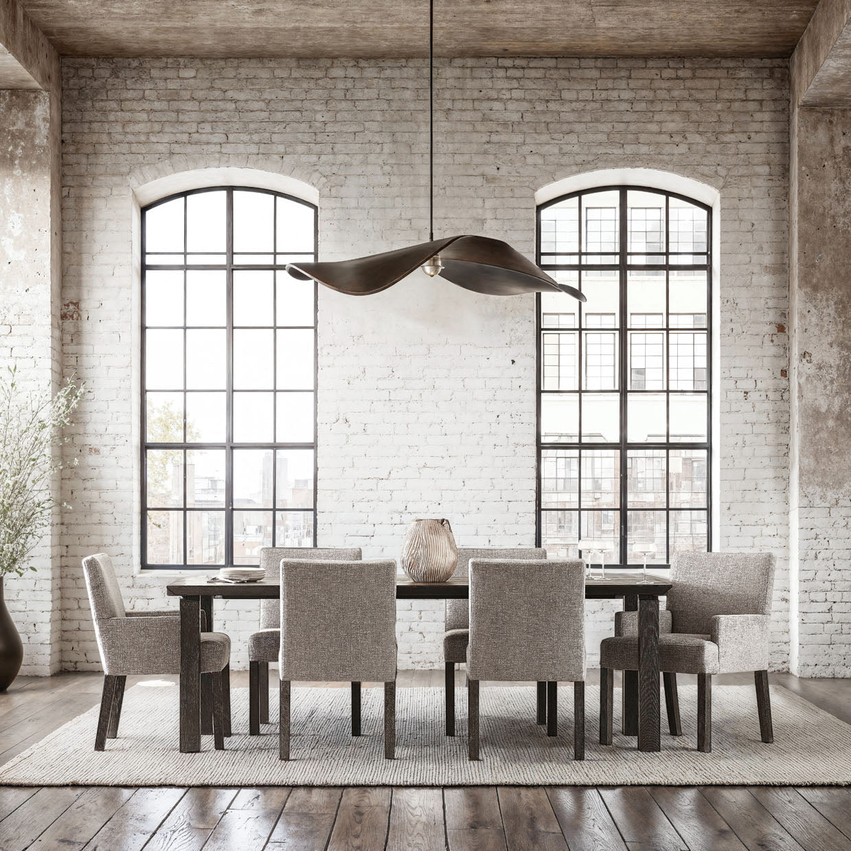 Bernhardt Loft Menton Arm Chair Set of 2