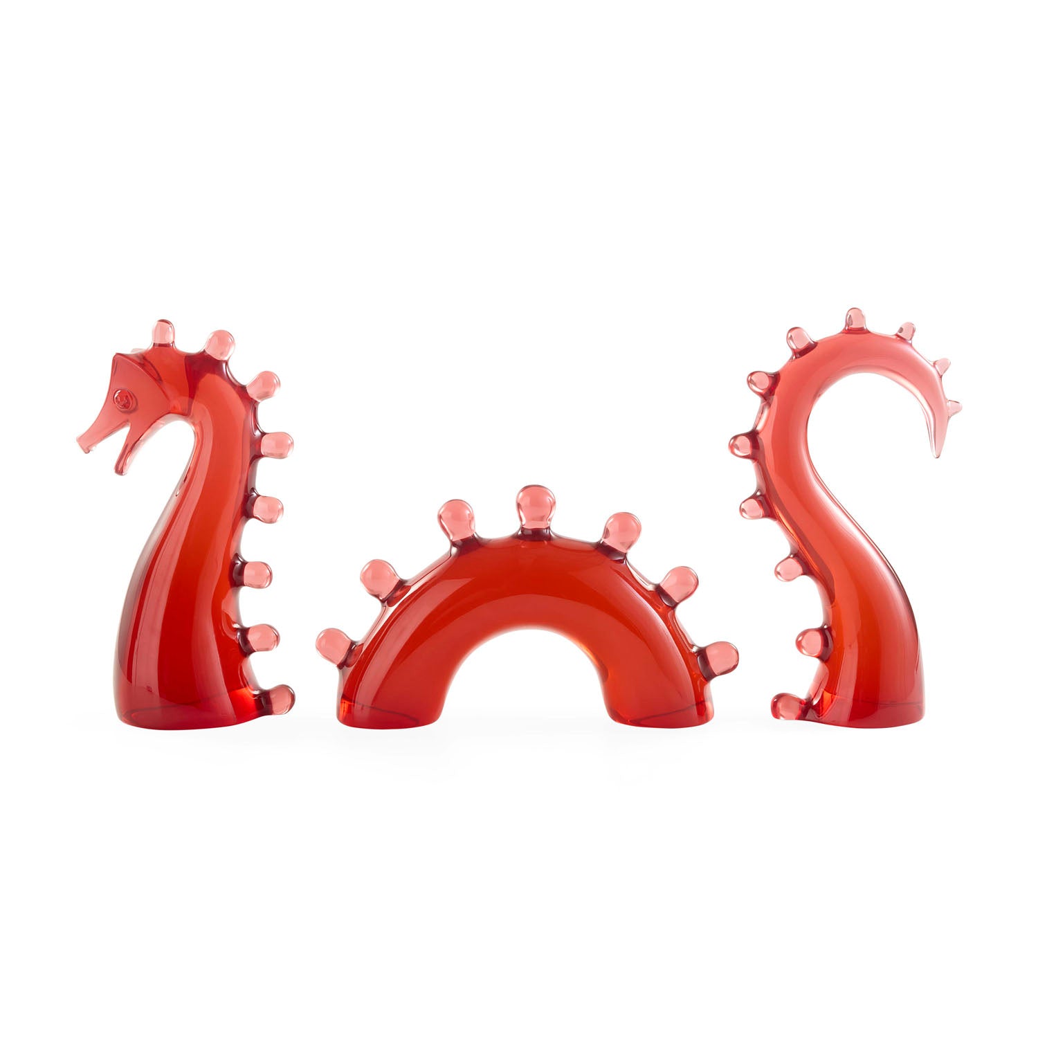 Detail of the three-piece dragon form