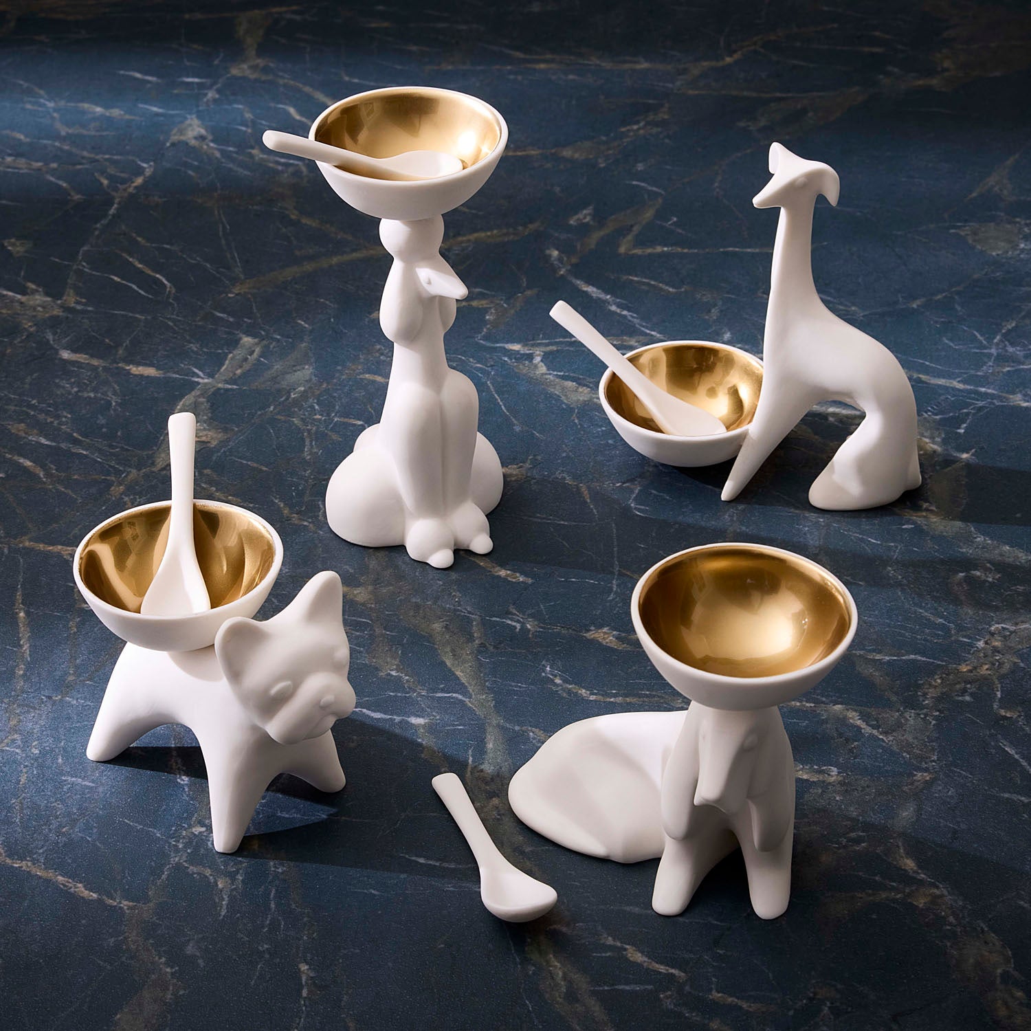 Jonathan Adler French Bulldog Salt & Pepper Cellar