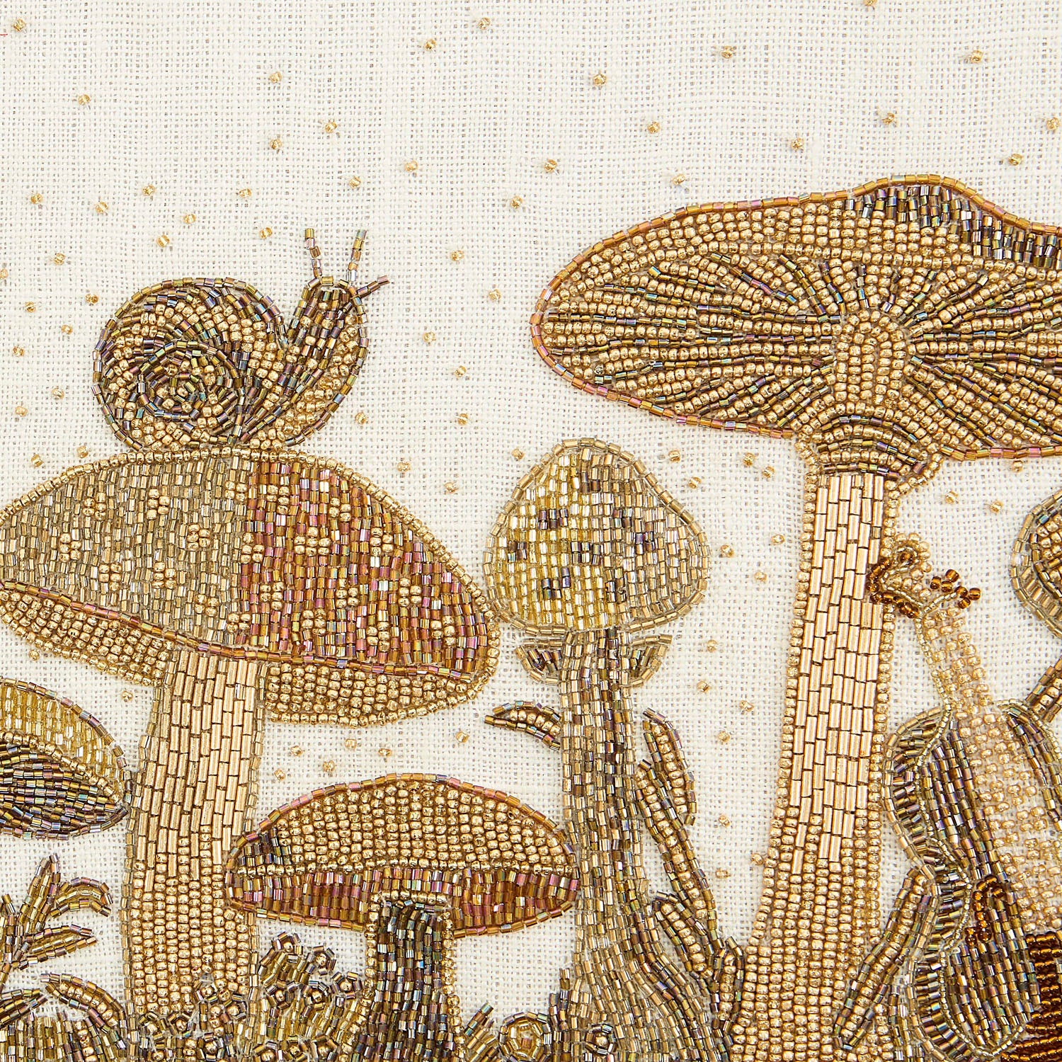 Jonathan Adler Mushroom Beaded Framed Art