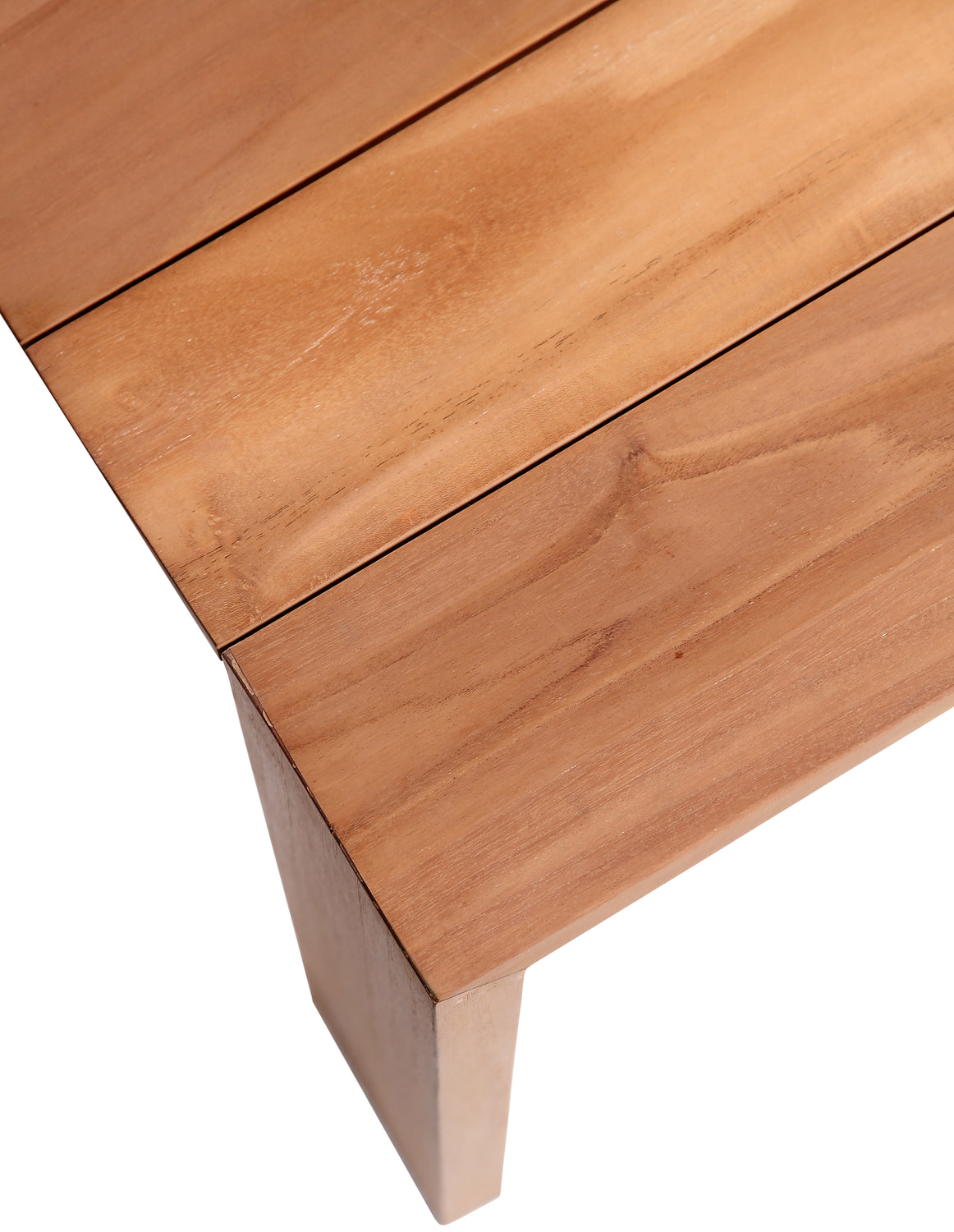 Tulum 108.5in Natural Teak Wood Outdoor Patio Dining Table