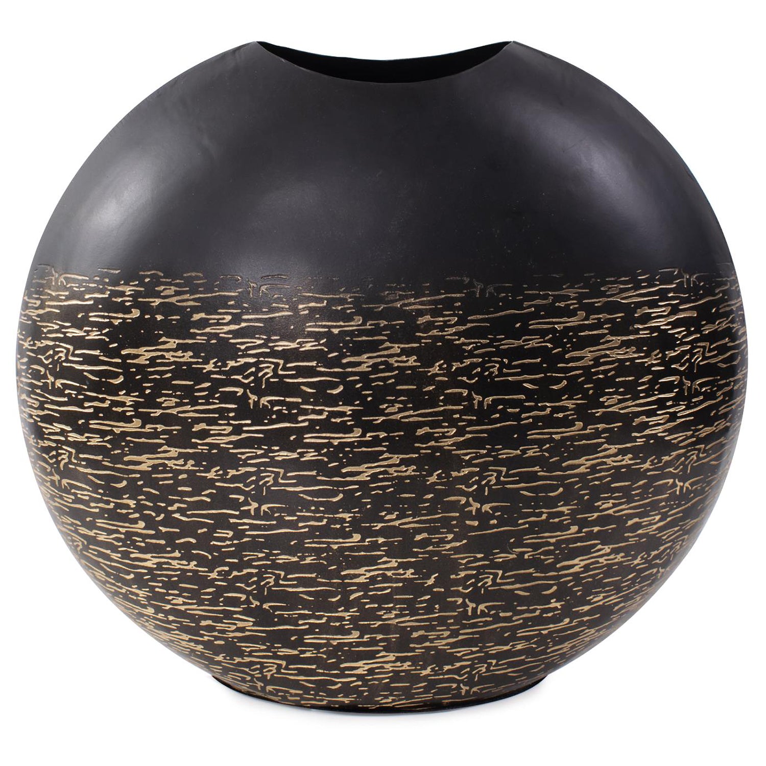 Golden Thread Disc Vase