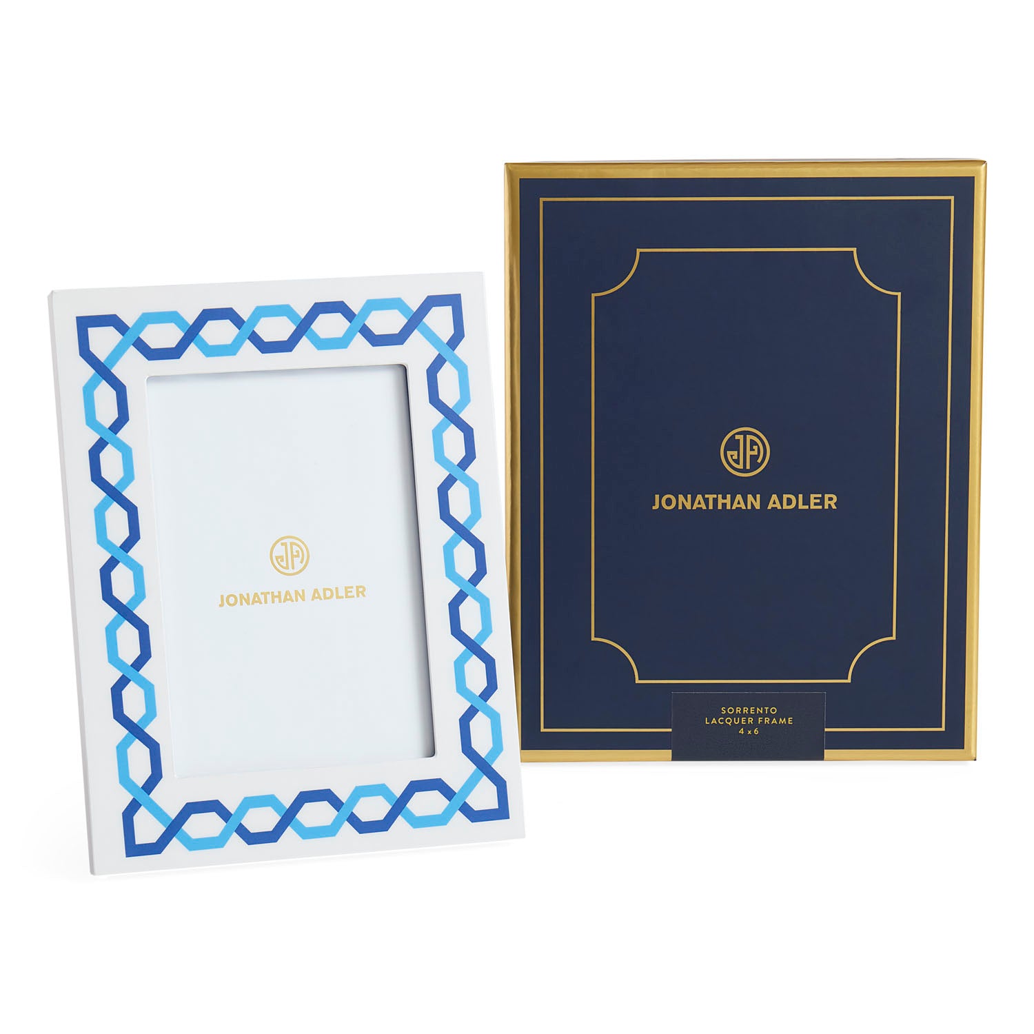 Jonathan Adler Sorrento Lacquer 4in x 6in Picture Frame