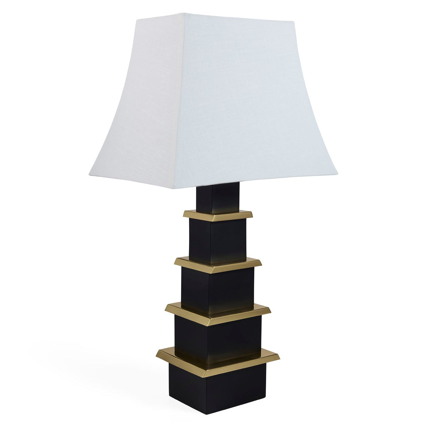 Jonathan Adler Pagoda Black Table Lamp