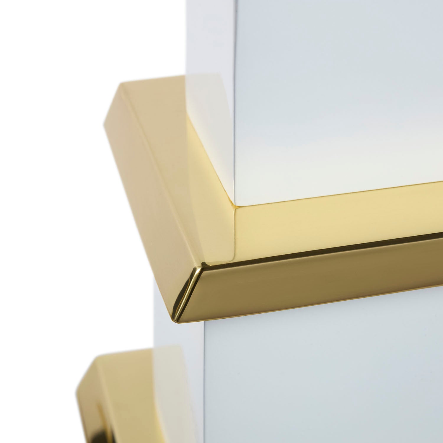 Jonathan Adler Pagoda ivory lamp, top view of linen shade