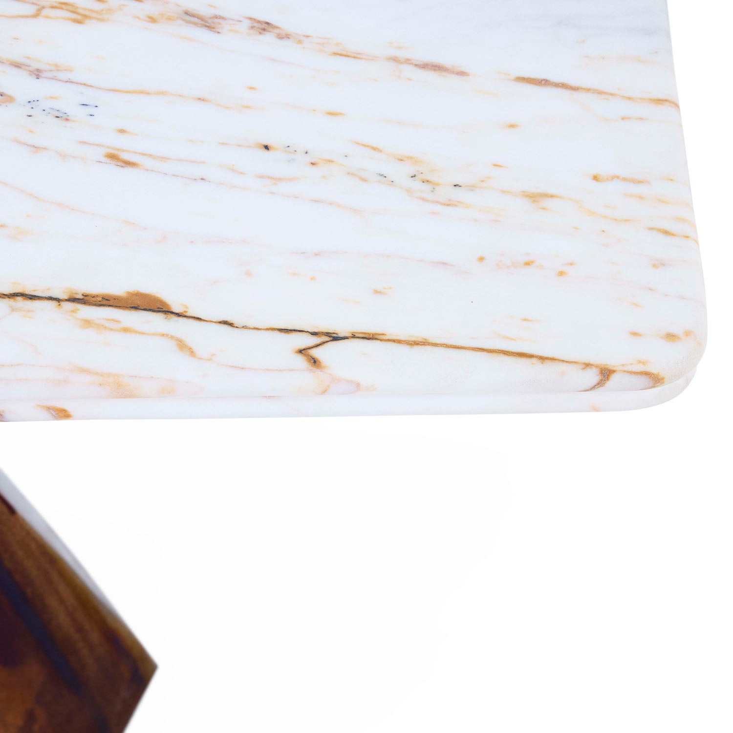 Jonathan Adler Oscar Console, top view of marble surface