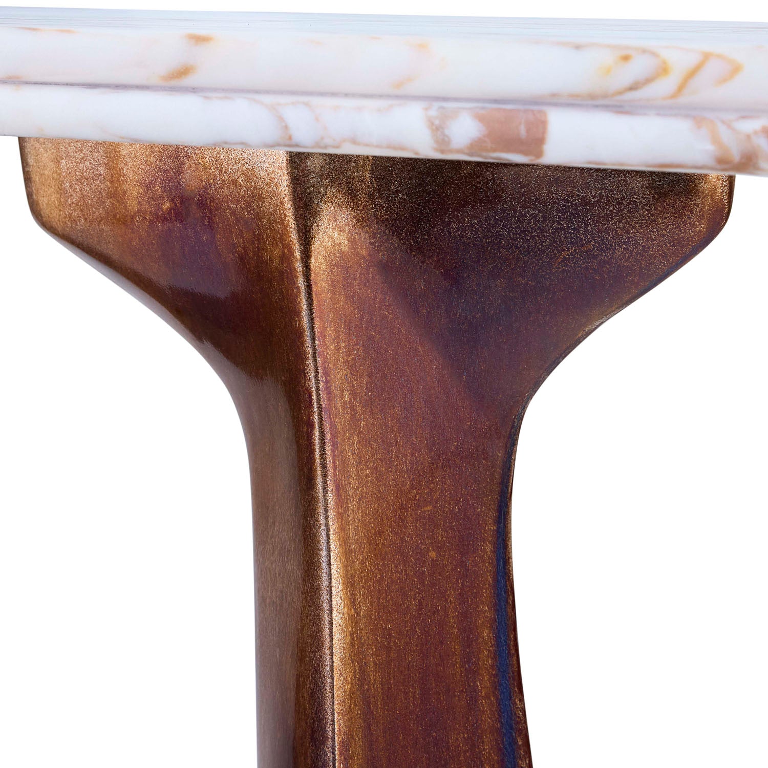 Jonathan Adler Oscar Console styled in a living room