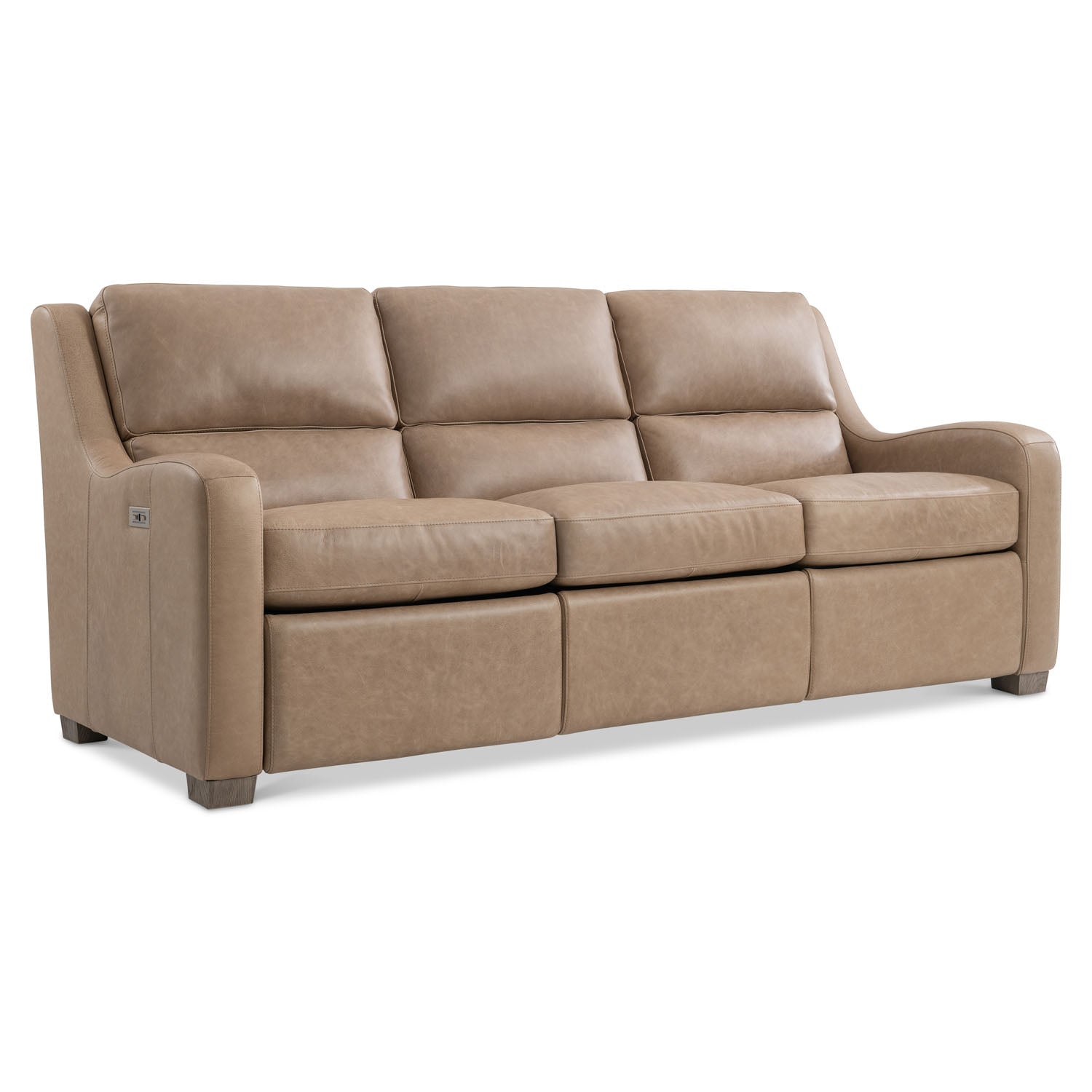 Bernhardt Living Ventura Leather Power Motion Sofa