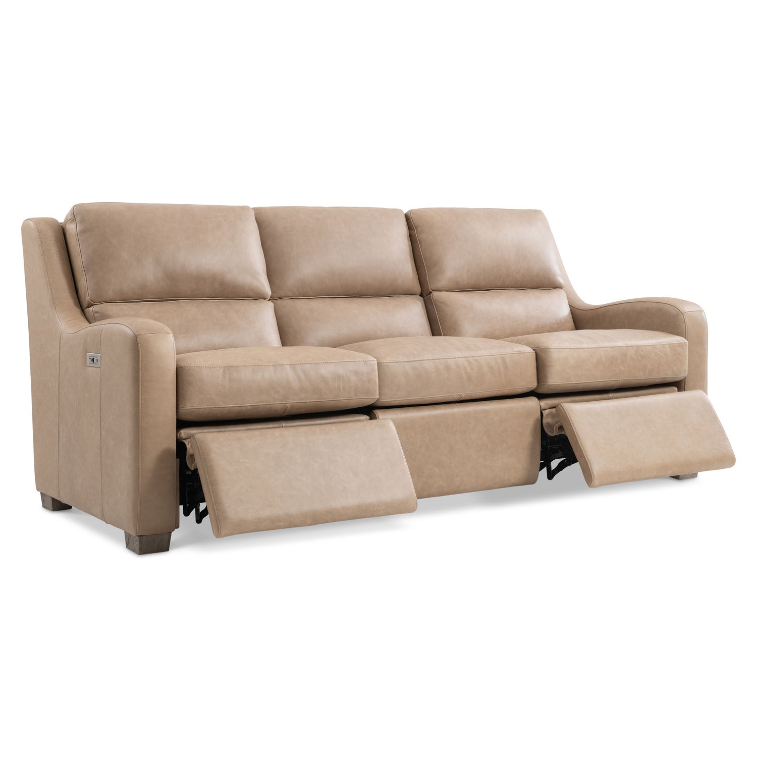 Bernhardt Living Ventura Leather Power Motion Sofa