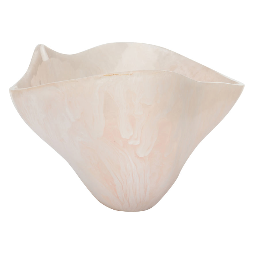 Chelsea House Bucolic Pink Oval Bowl