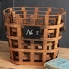 Rustic Numbered Basket Set of 3