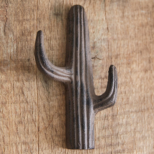 Cast Iron Cactus Hook Set of 2