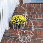 Wire Flower Hanging Basket Set of 2
