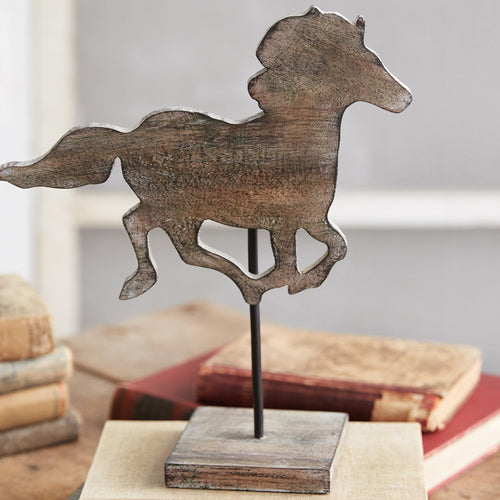 Galloping Horse On Stand Sculpture