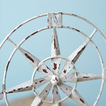 Compass Distressed Tabletop Sculpture