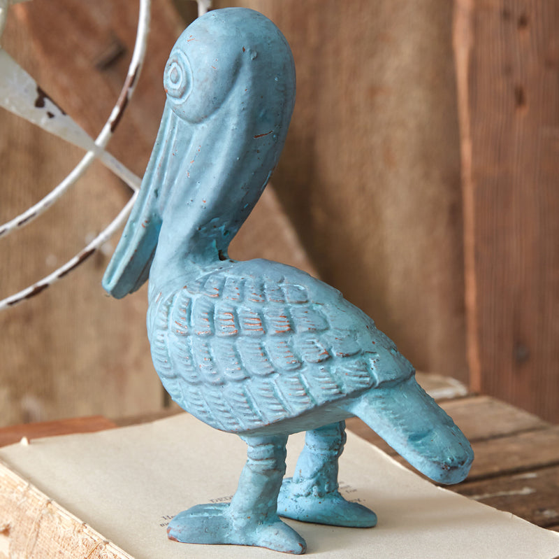 Verdigris Pelican Sculpture