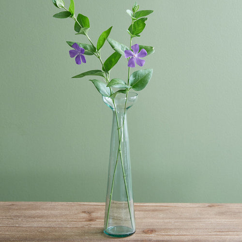 Recycled Glass Trumpet Vase Set of 2