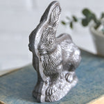 Vintage-Inspired Chocolate Mold Bunny Sculpture