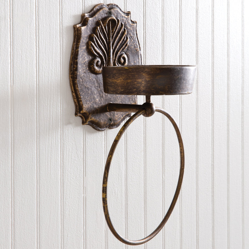Wall Mounted Soap Dish and Towel Holder Set of 2