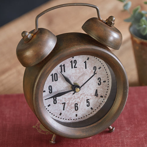 Vintage-Inspired Twin Bell Clock