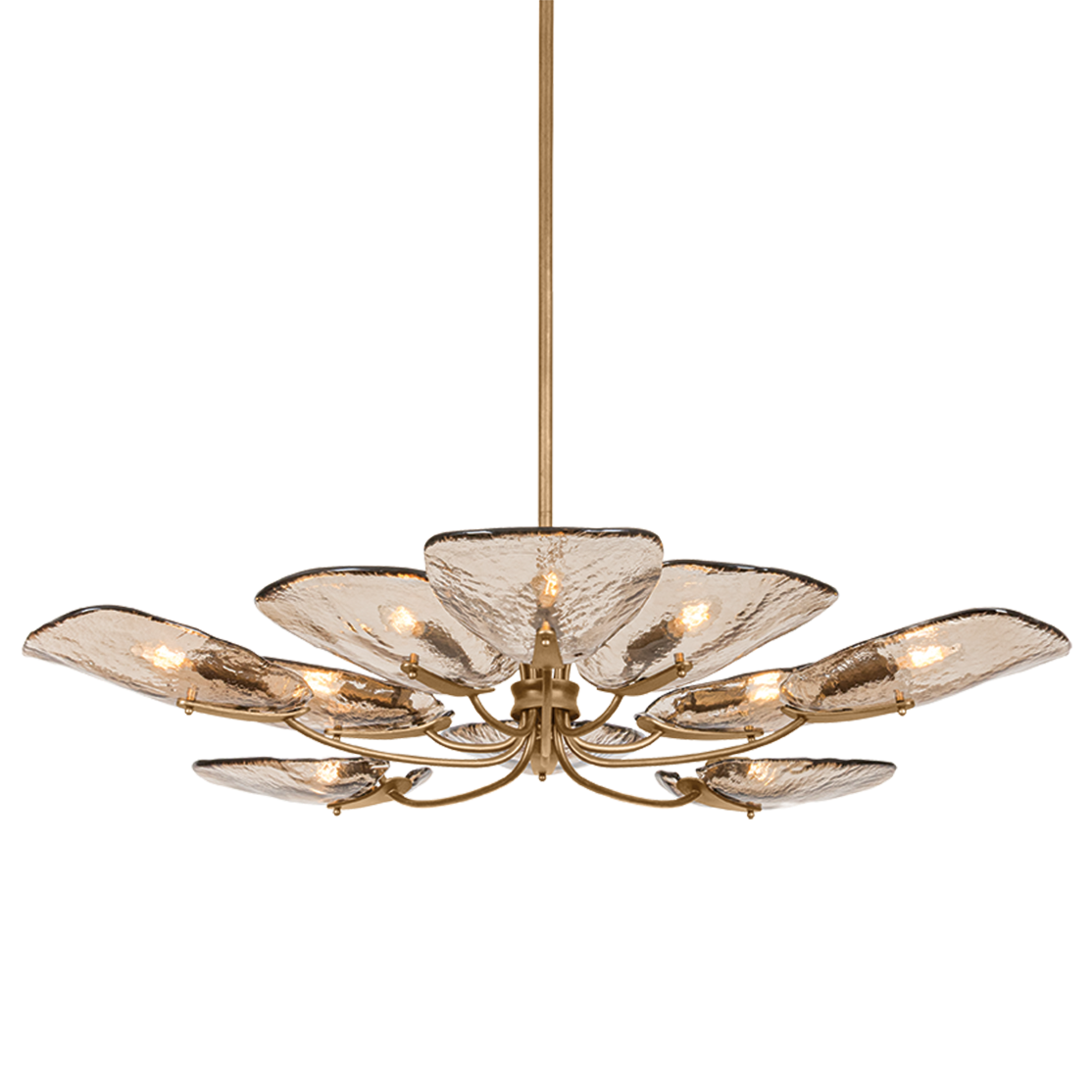 Hudson Valley Lighting Stephentown Large Chandelier in Patina Gold Leaf, primary product view