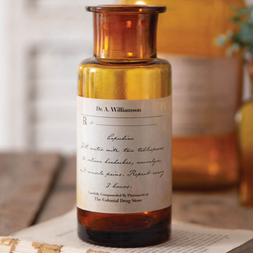 Antique-Inspired Capudine Apothecary Bottle