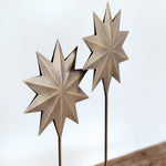 Antique Brass Star Sculpture Set of 2