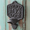 Beer O' Clock Wall Mounted Bottle Opener Set of 2