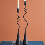 Curly Taper Candle Holder Set of 2