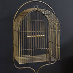 Antique Brass Birdcage with Stand