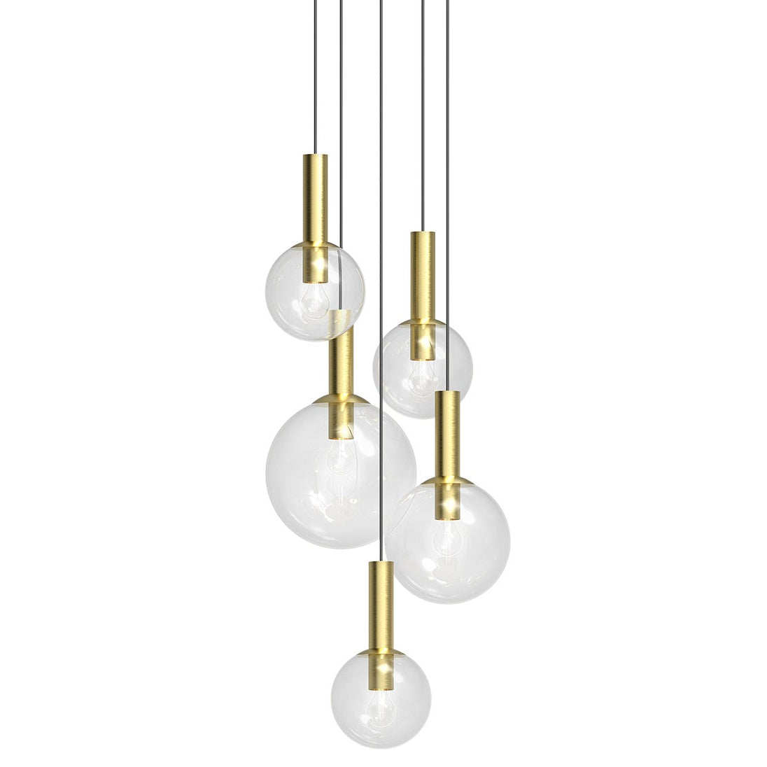 Sonneman Bubbles Satin Brass 3765.38 Pendant