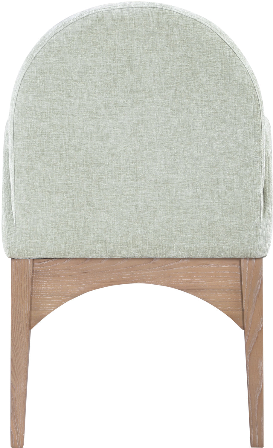 Waldorf Mint Chenille Fabric Upholstered Dining Arm Chair Set of 2