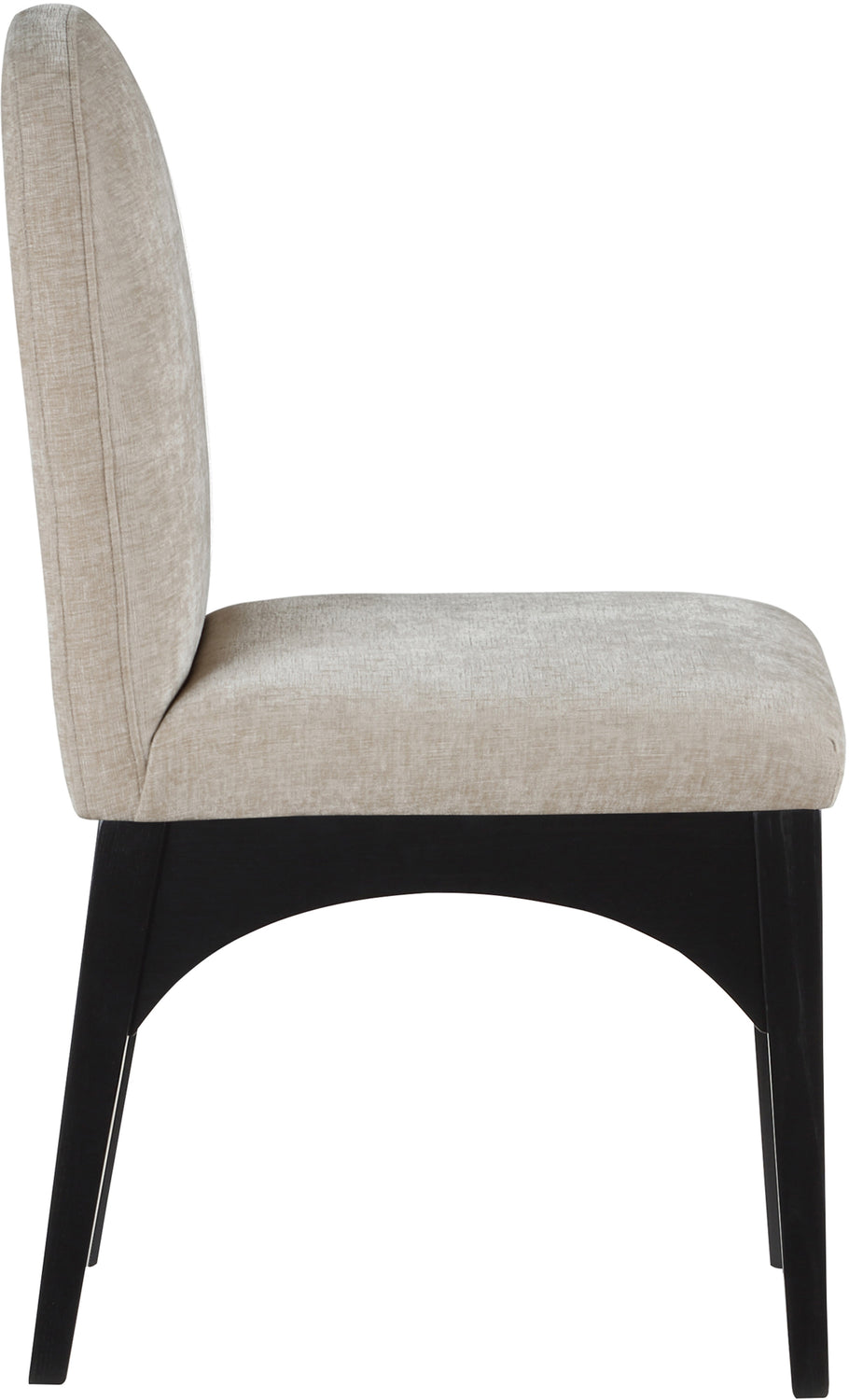 Waldorf Beige Chenille Fabric Upholstered Dining Side Chair Set of 2