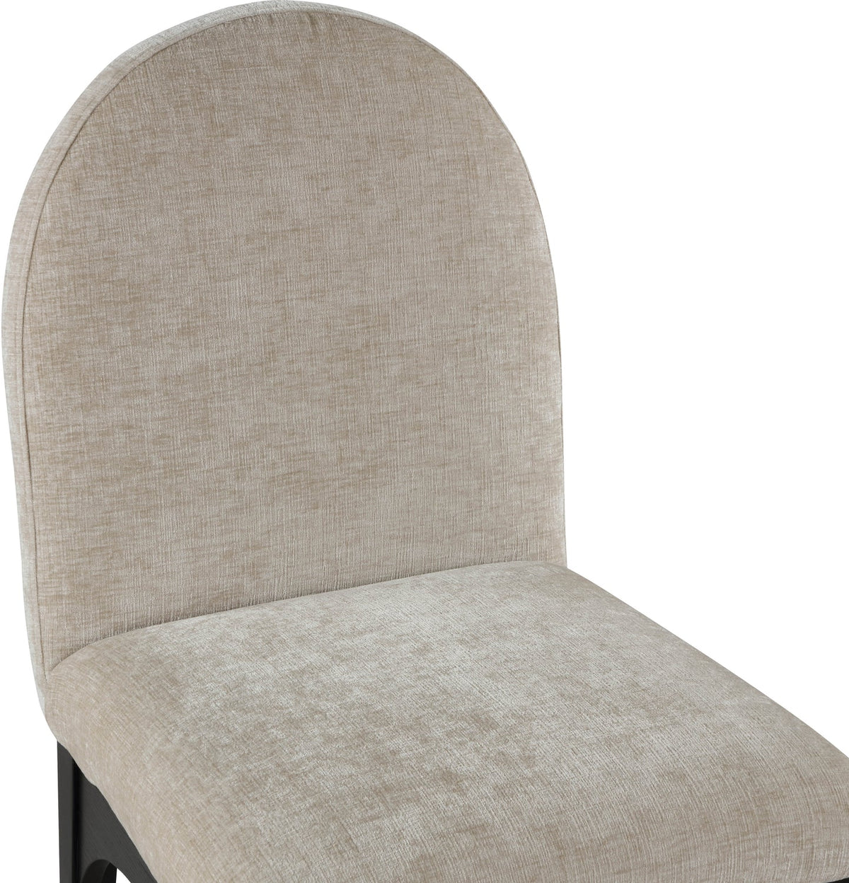 Waldorf Beige Chenille Fabric Upholstered Dining Side Chair Set of 2