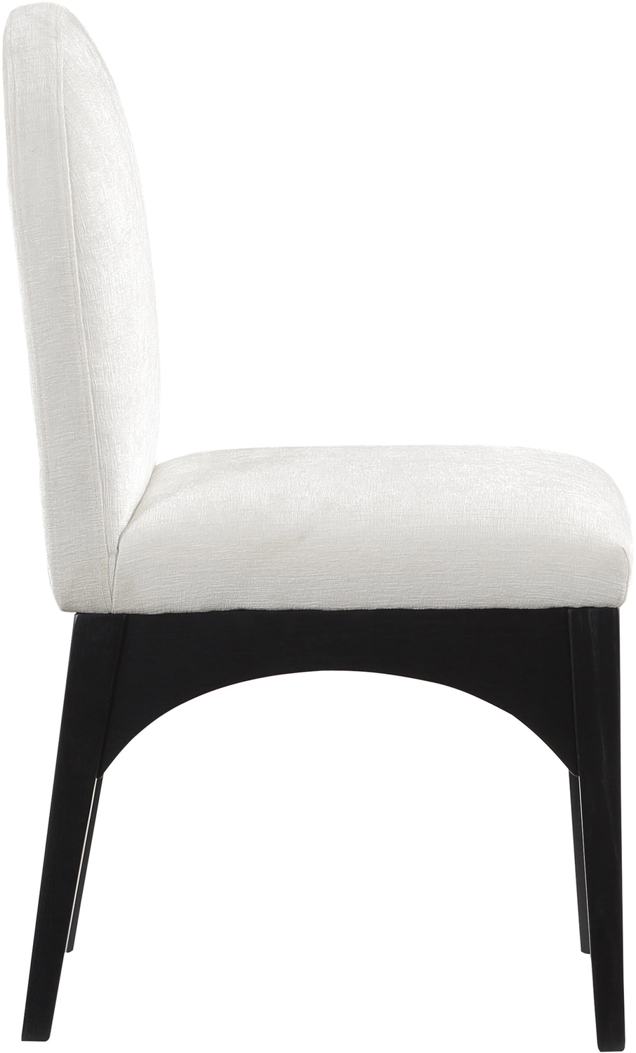 Waldorf Cream Chenille Fabric Upholstered Dining Side Chair Set of 2