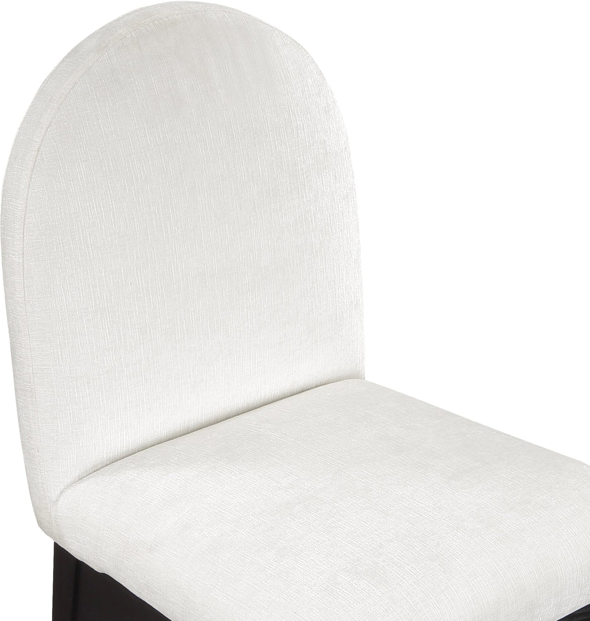 Waldorf Cream Chenille Fabric Upholstered Dining Side Chair Set of 2