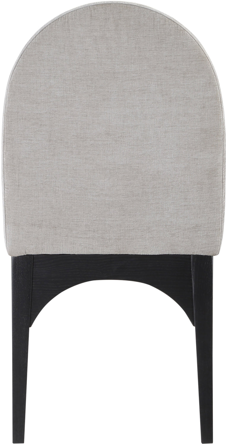 Waldorf Grey Chenille Fabric Upholstered Dining Side Chair Set of 2