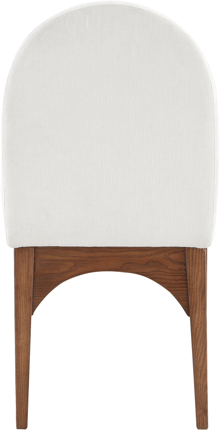 Waldorf Cream Chenille Fabric Upholstered Dining Side Chair Set of 2