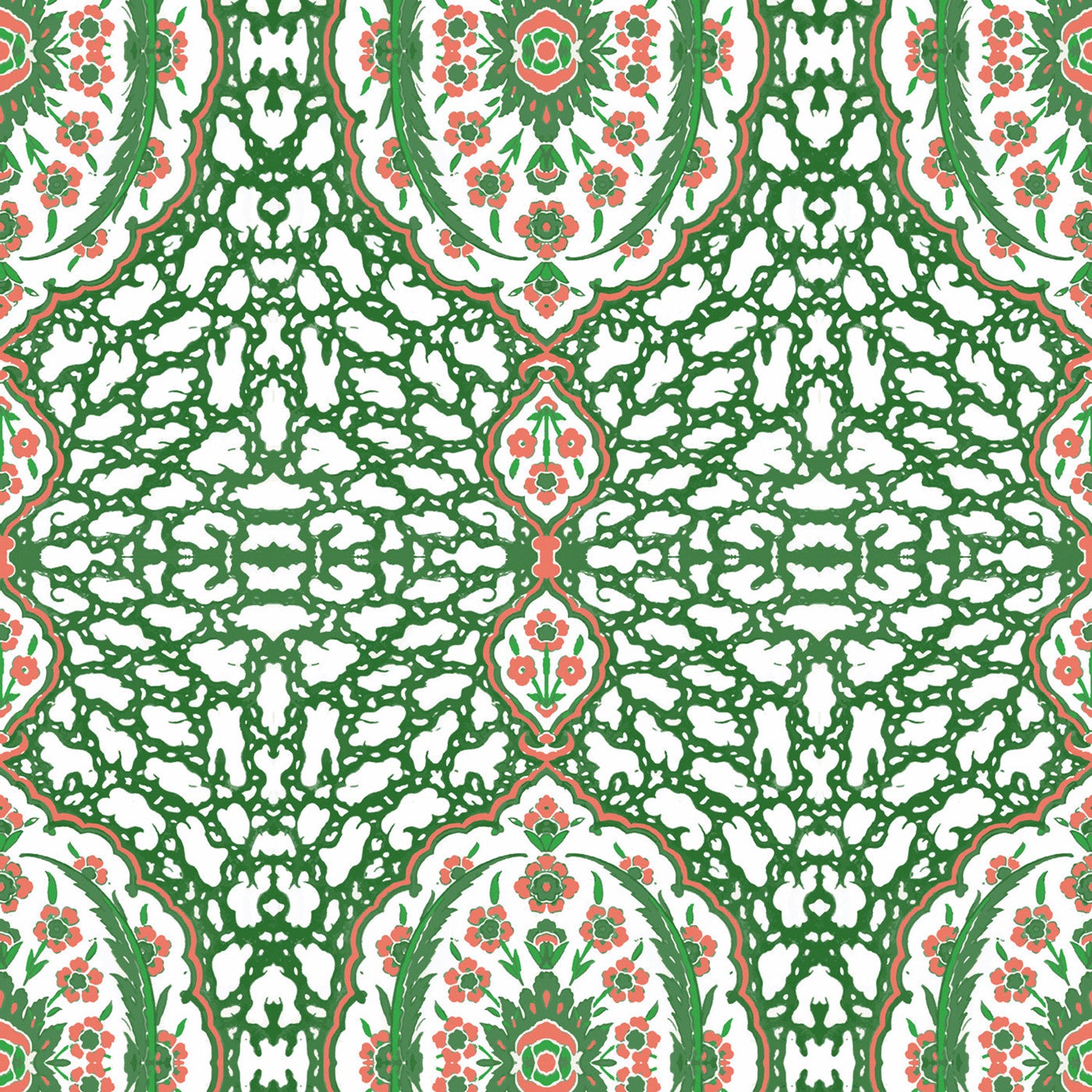 Mitchell Black Ottoman Jewel Wallpaper