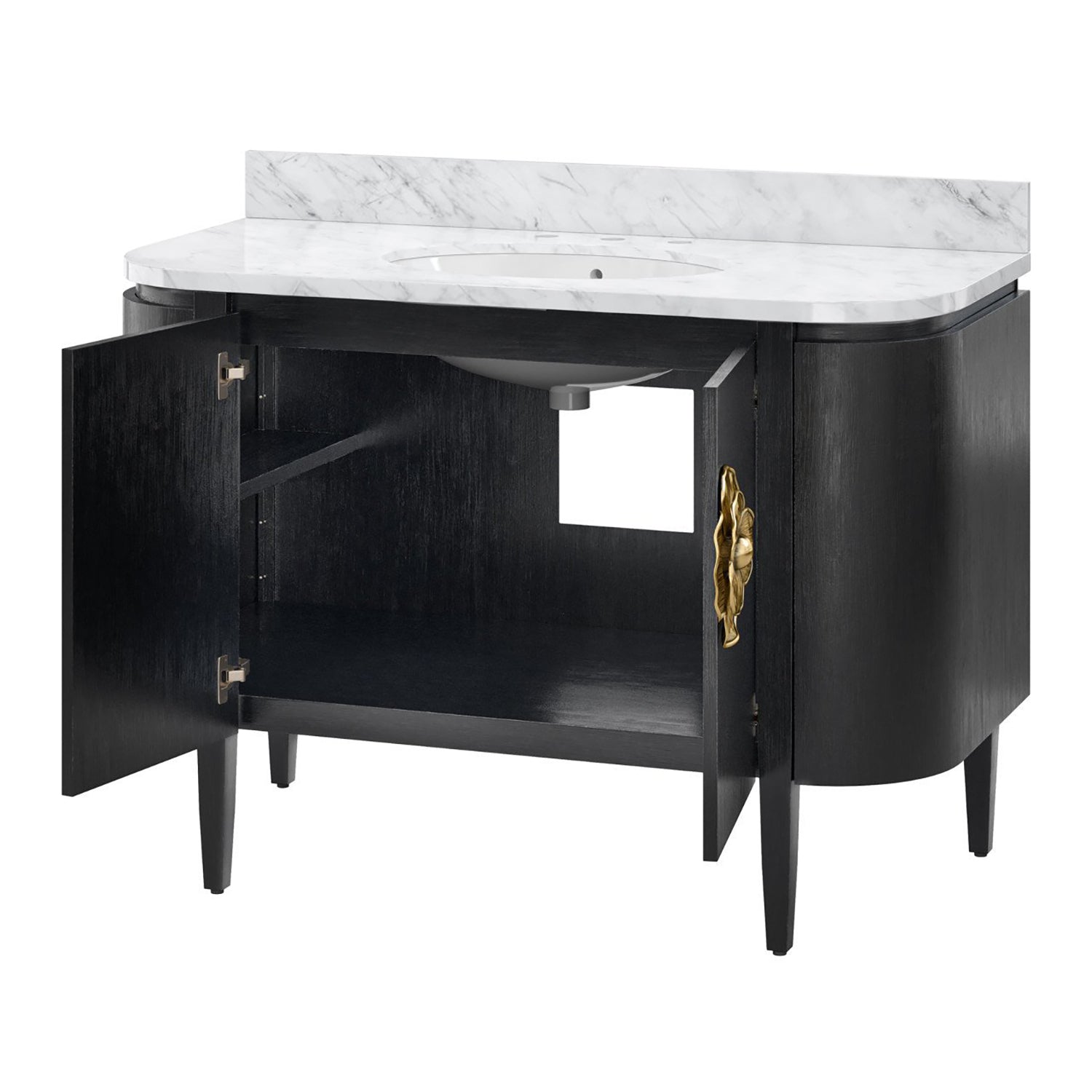 Currey & Co Briallen 48in Vanity with Oval Undermount Sink