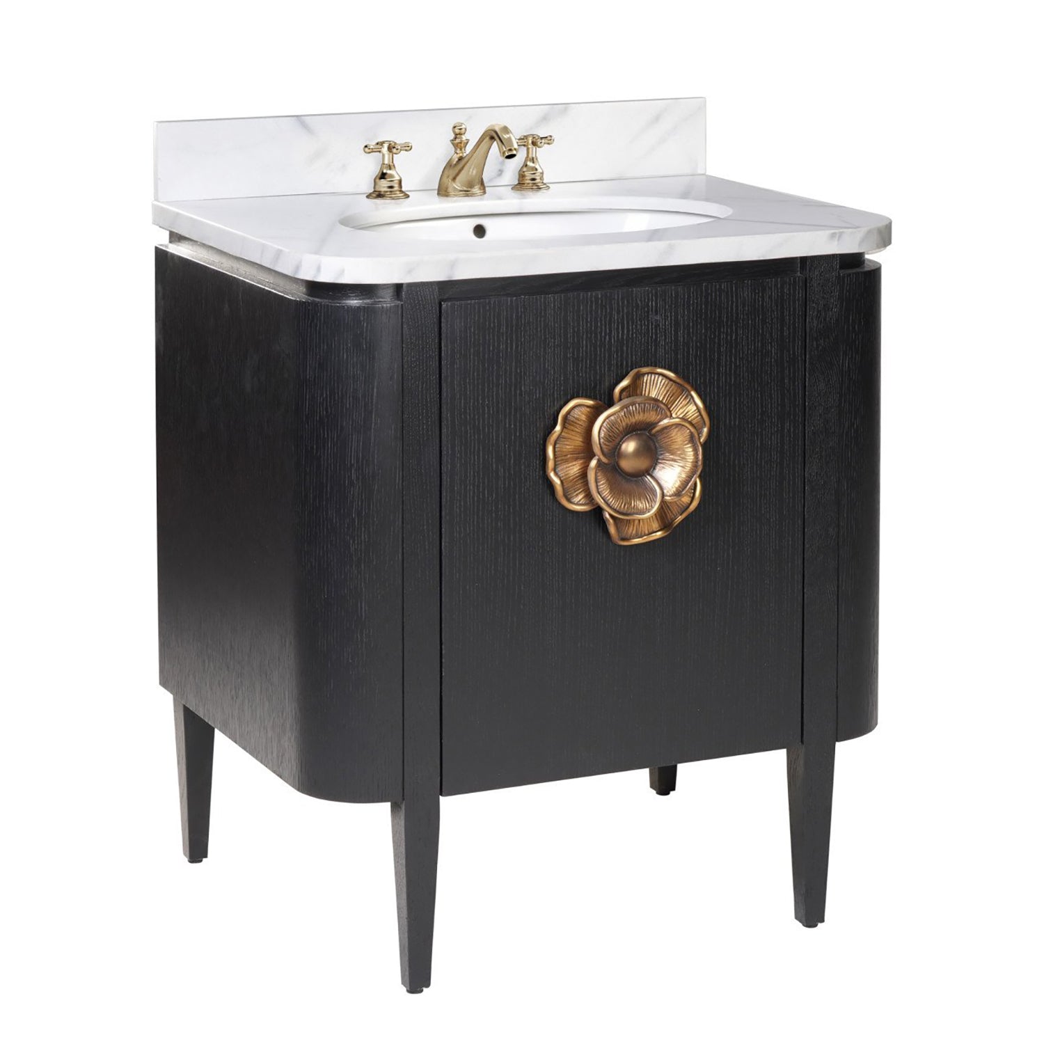 Currey & Co Briallen 30in Vanity with Oval Undermount Sink