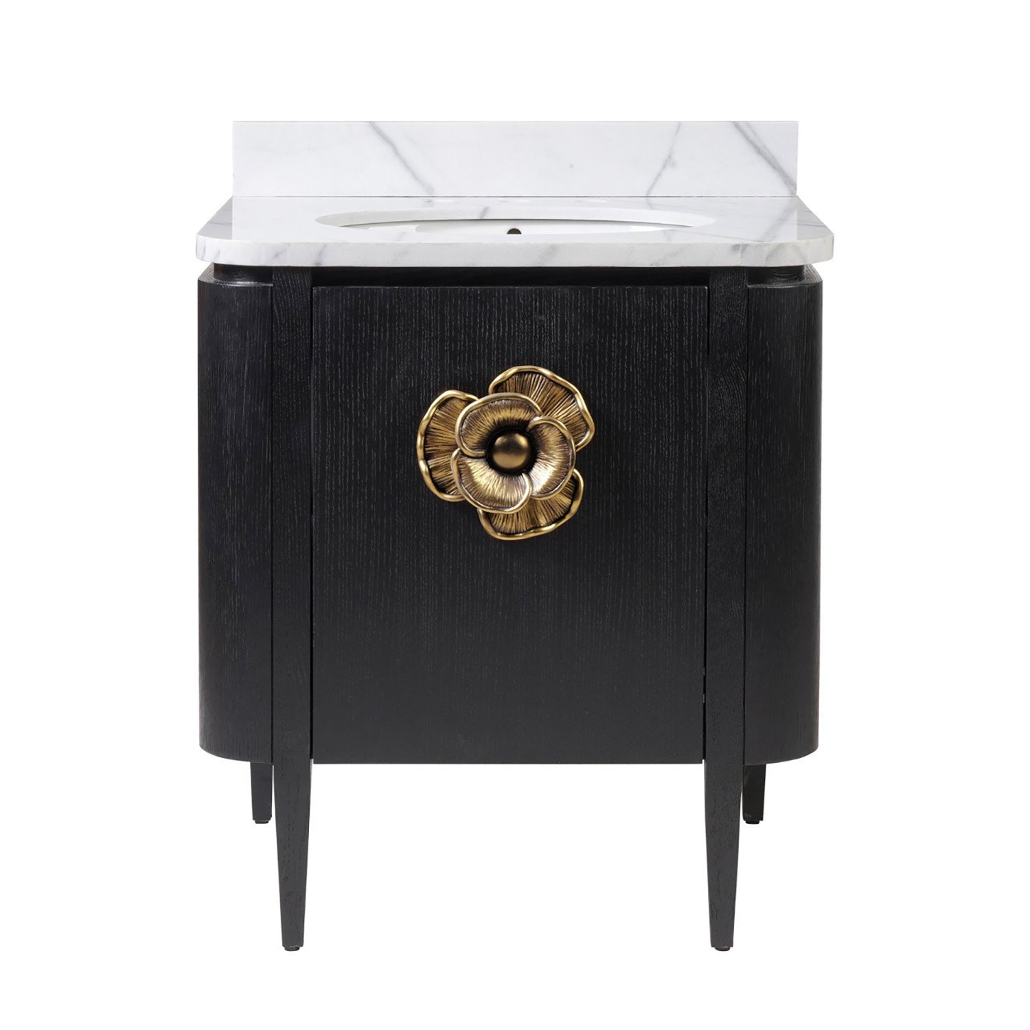 Currey & Co Briallen 30in Vanity with Oval Undermount Sink