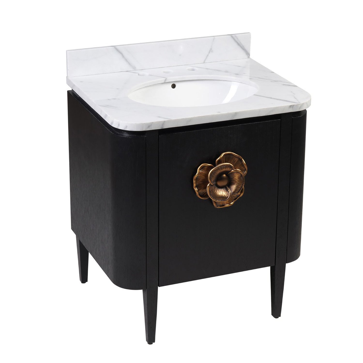 Currey & Co Briallen 30in Vanity with Oval Undermount Sink