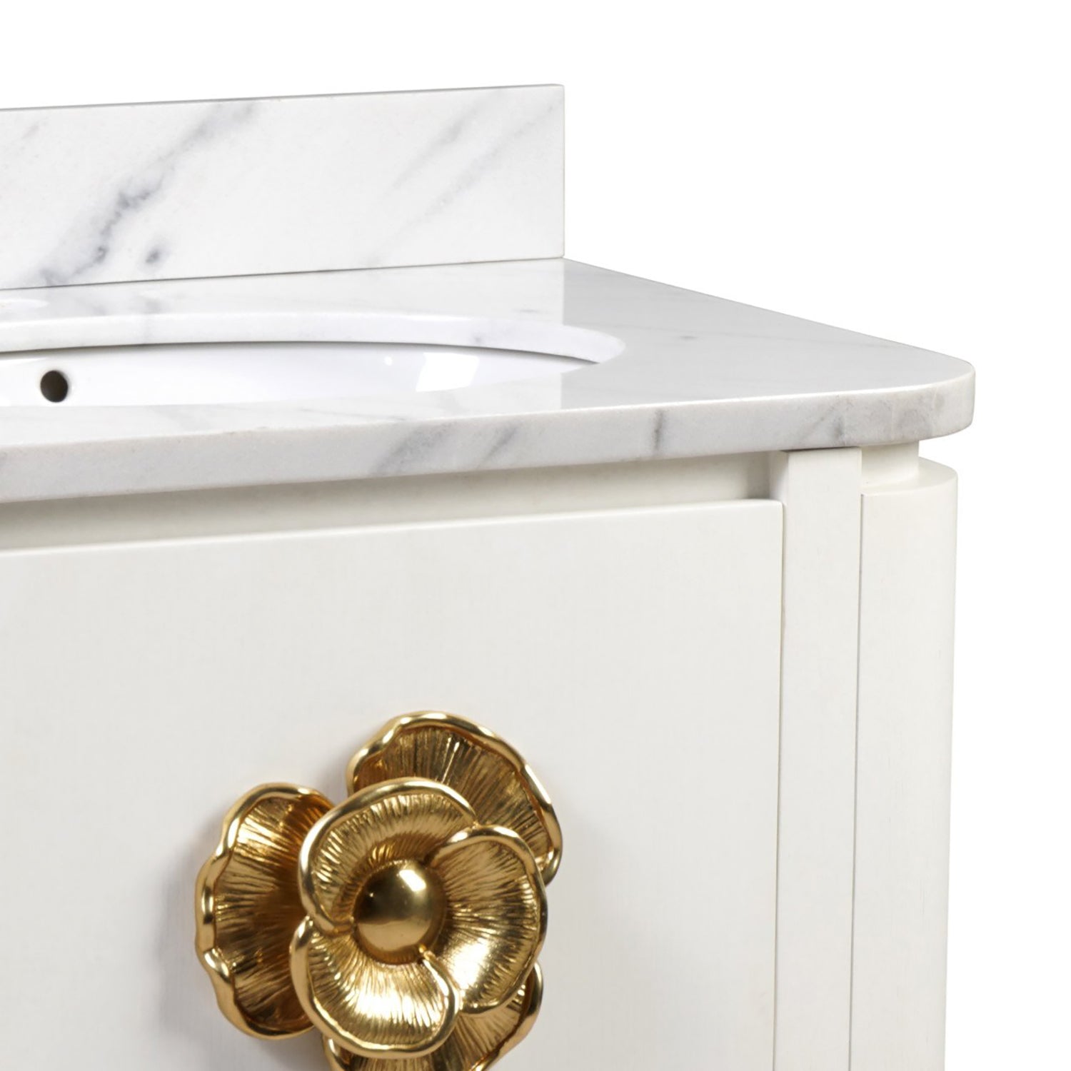 Currey & Co Briallen 30in Vanity with Oval Undermount Sink