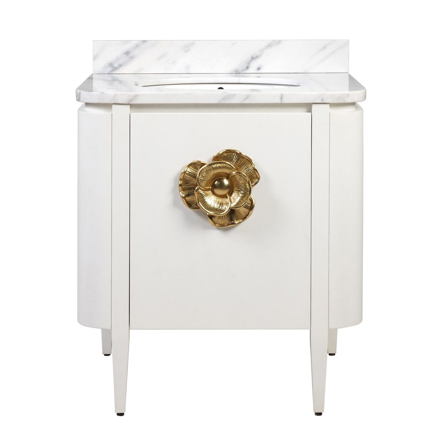 Currey & Co Briallen 30in Vanity with Oval Undermount Sink