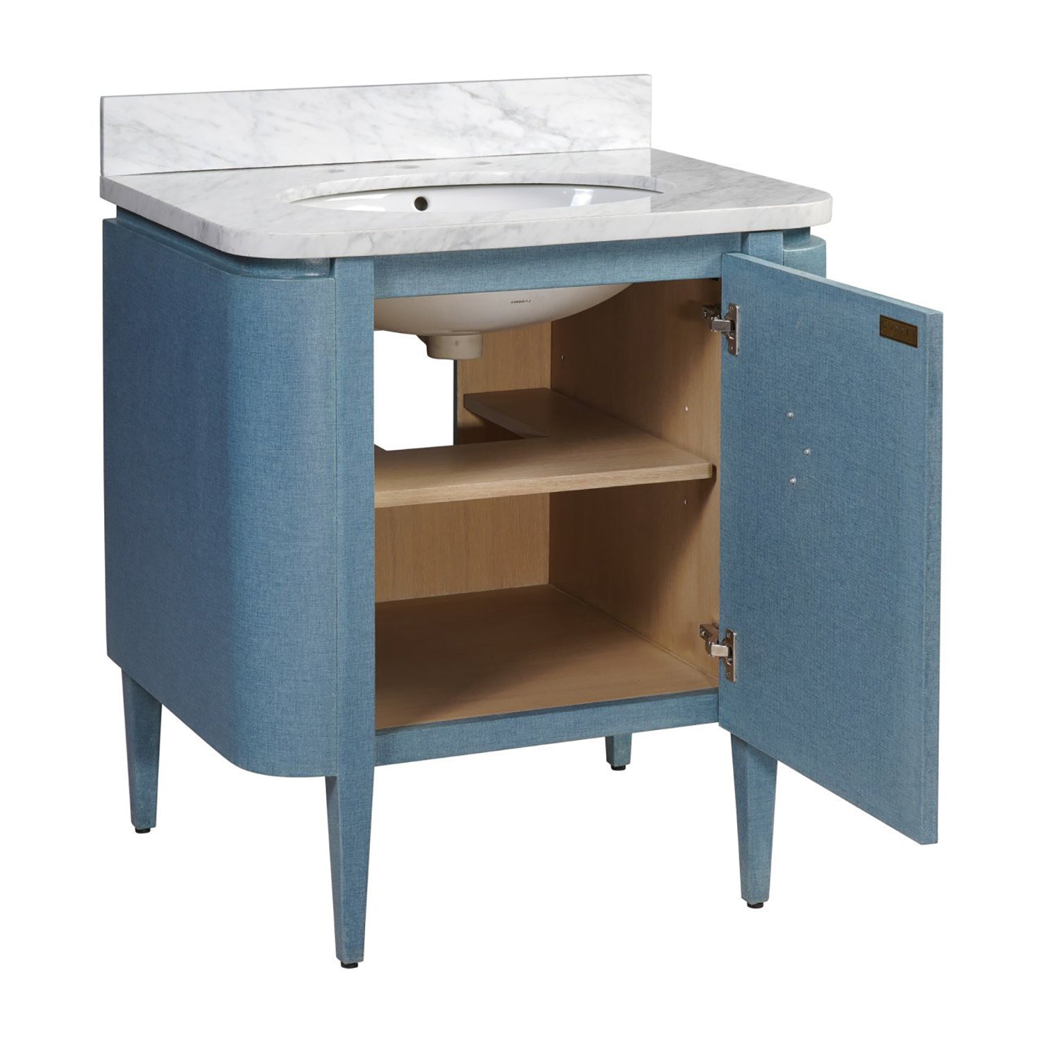 Currey & Co Briallen 30in Vanity with Oval Undermount Sink