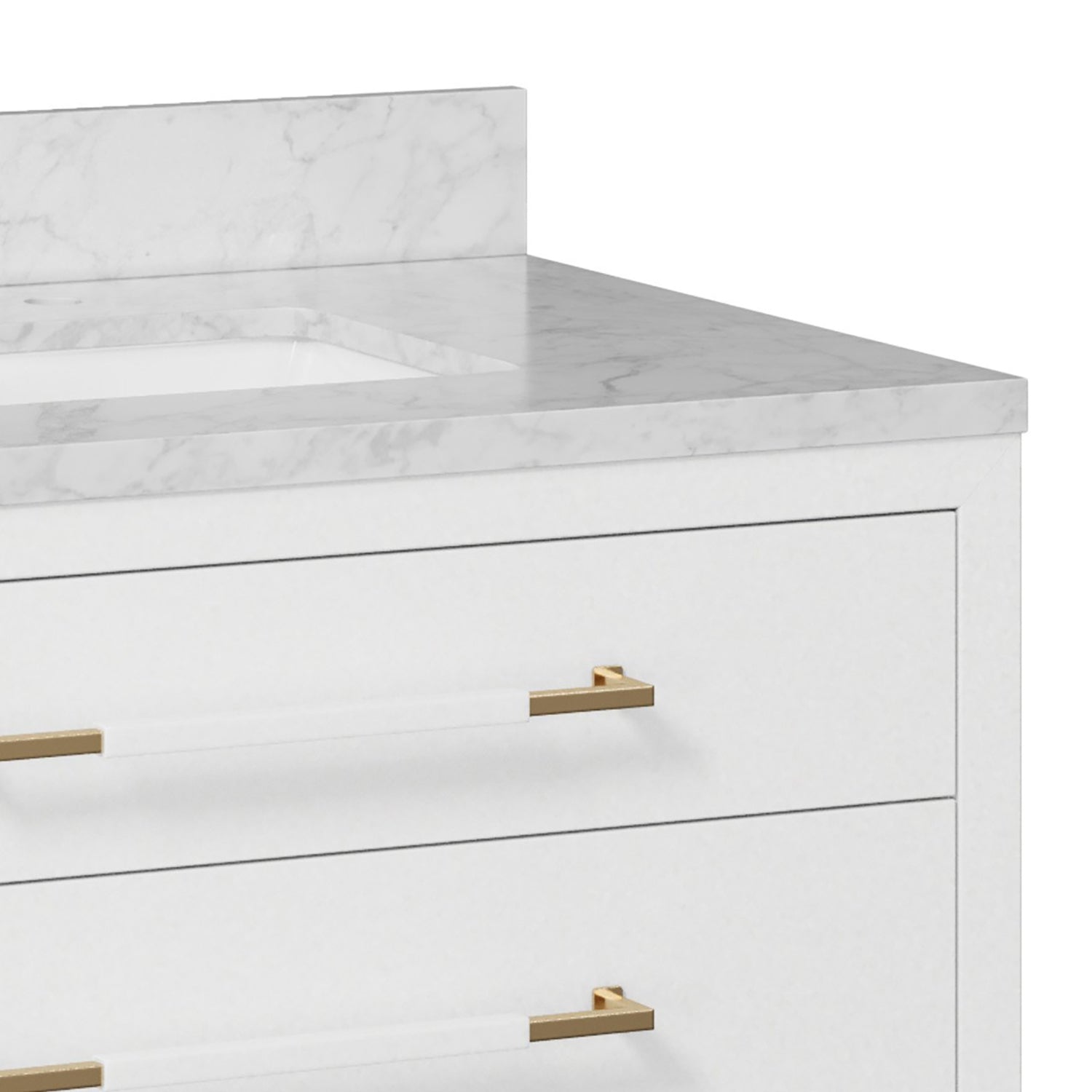 Currey & Co Verona 36in Linen Vanity with Rectangular Undermount Sink
