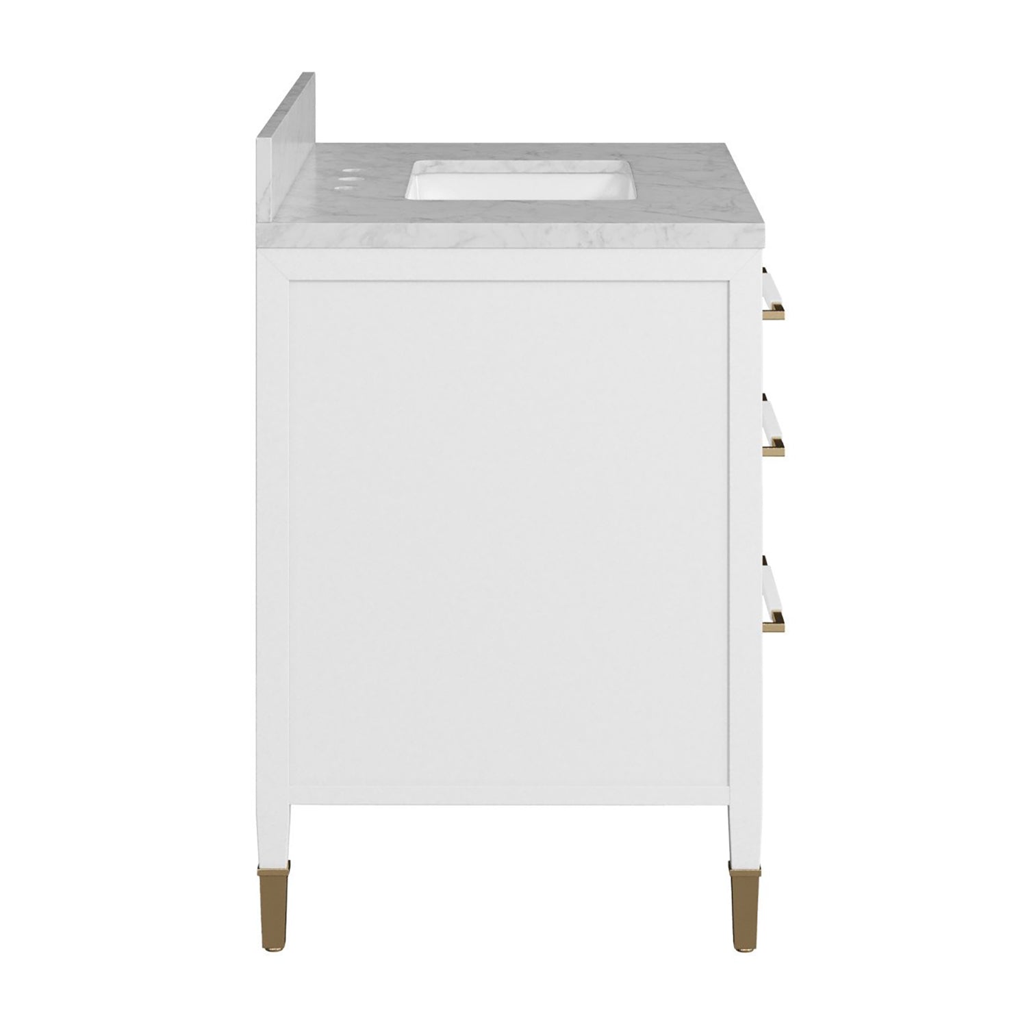 Currey & Co Verona 36in Linen Vanity with Rectangular Undermount Sink