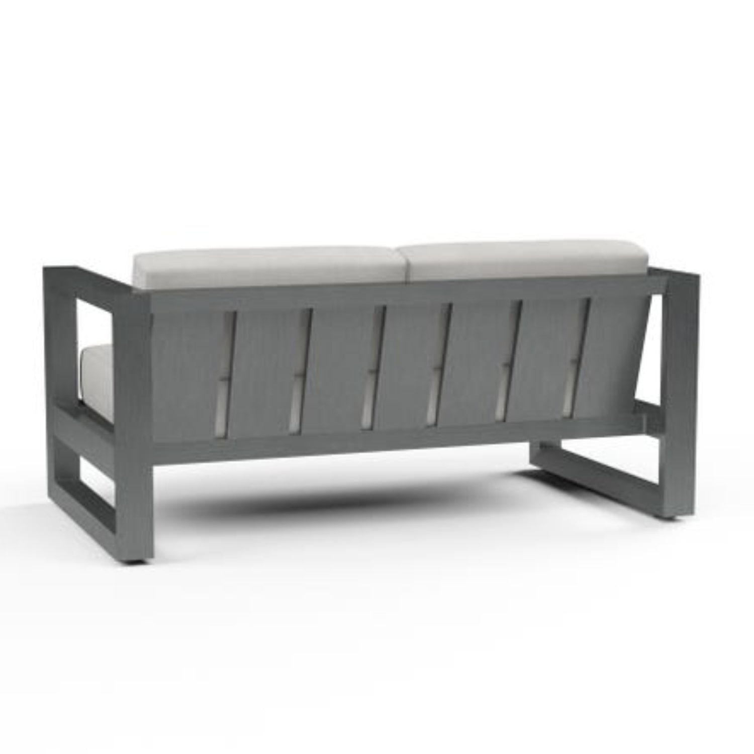 Sunset West Redondo Cast Silver Outdoor Loveseat