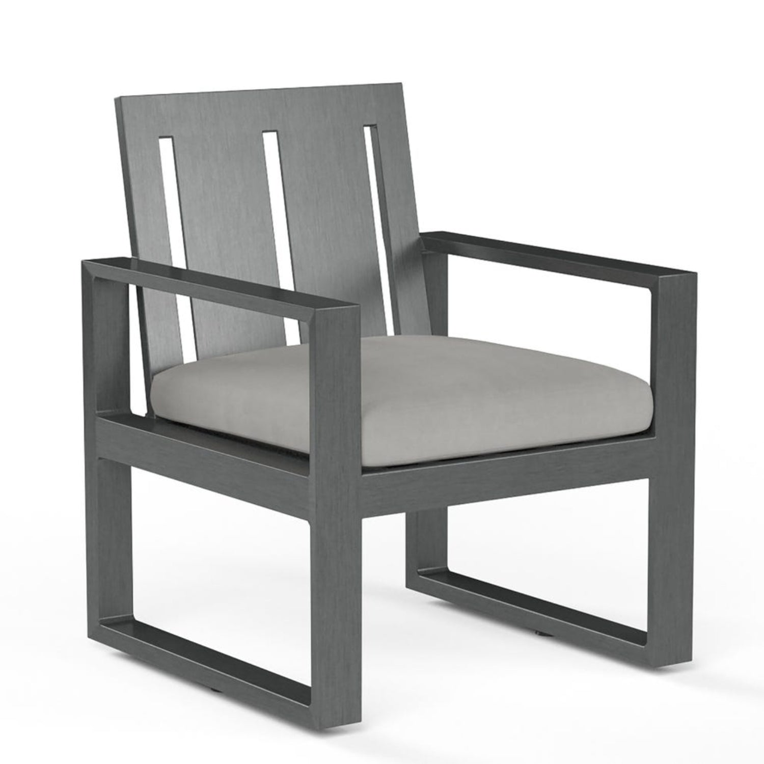 Sunset West Redondo Cast Silver Outdoor Dining Chair Set of 2